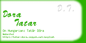 dora tatar business card