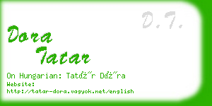 dora tatar business card